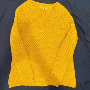 Annalee + Hope Yellow Oversized Sweater
